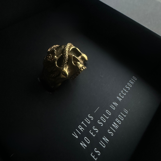 Anillo Memento morí Dorado