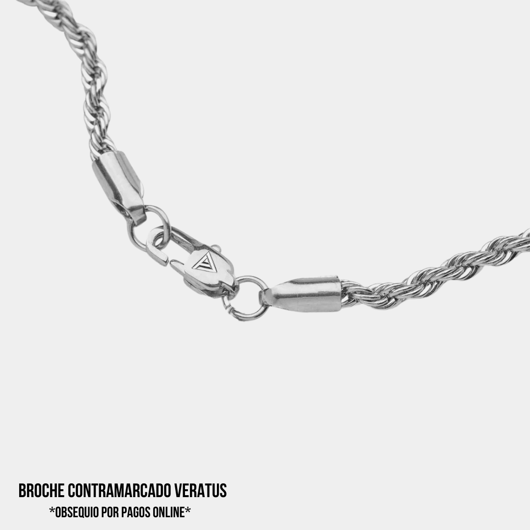 Pack Crucifijo Doble cadena Plateado