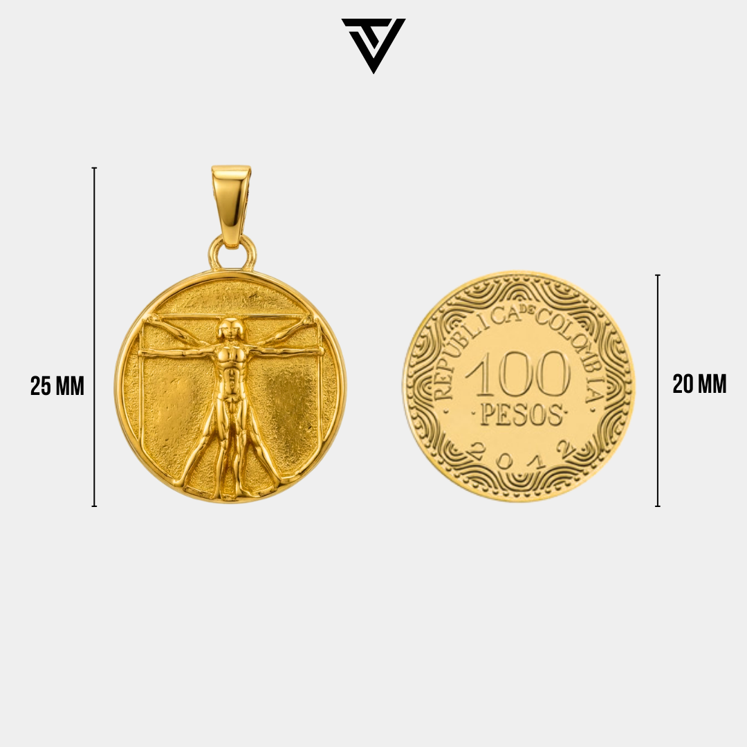 Dije Vitruvian Dorado