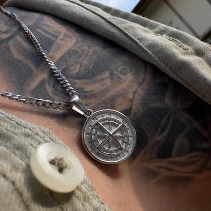 Set Brújula Plateada