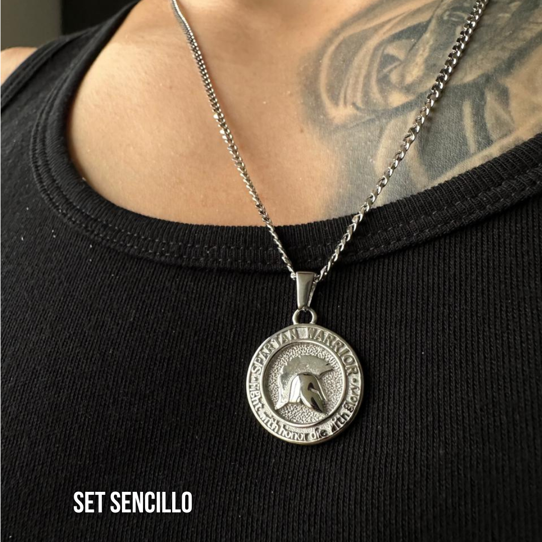 Set Spartan Plateado
