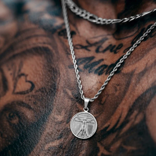 Set Vitruvio Lazo Plateado