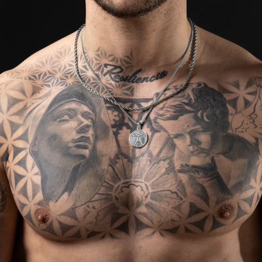 Set Vitruvio Doble cadena Plateado