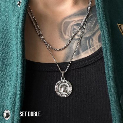 Set Spartan Plateado