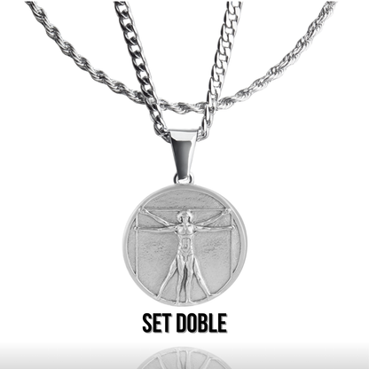 Set Vitruvian Plateado