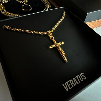 Set Cruz Baño Oro 18k