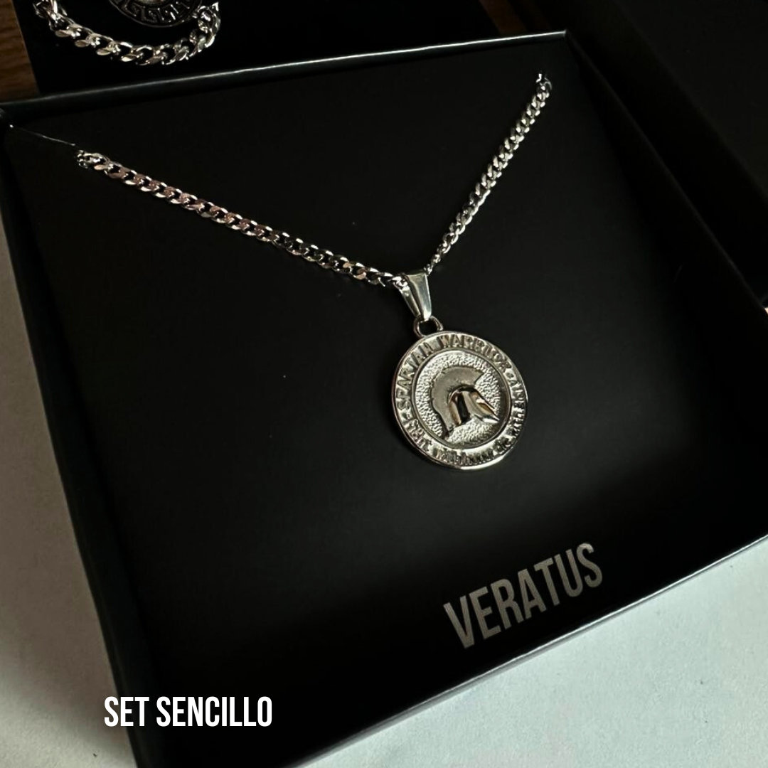 Set Spartan Plateado