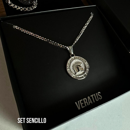 Set Spartan Plateado