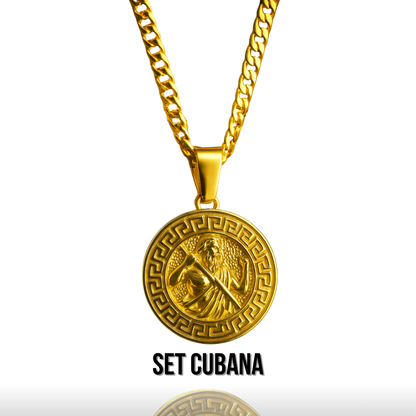 Set Zeus Baño Oro 18k