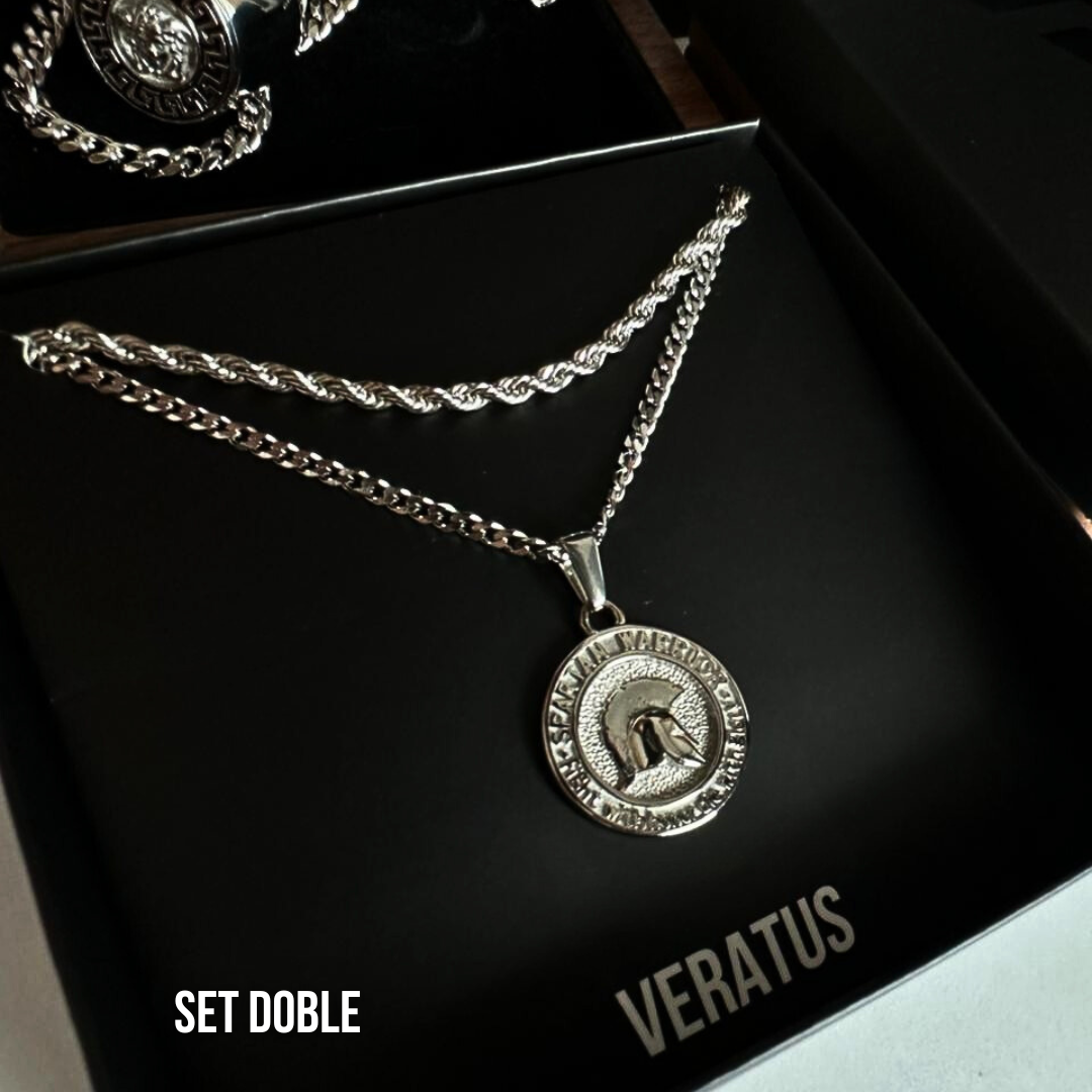 Set Spartan Plateado