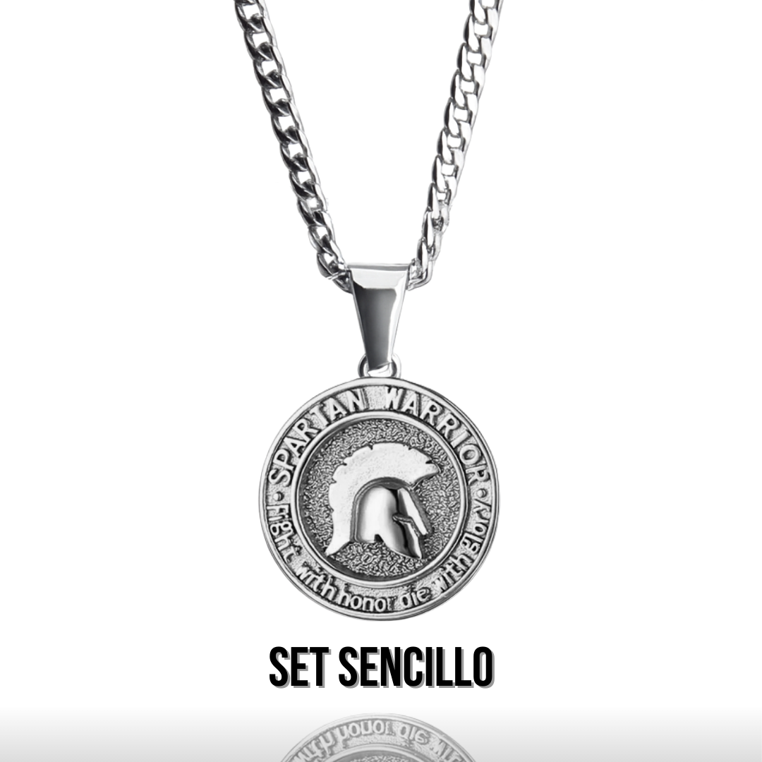 Set Spartan Plateado