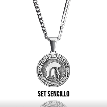 Set Spartan Plateado