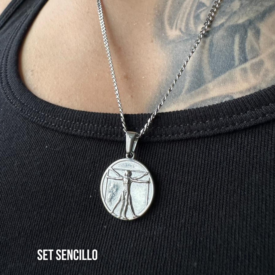 Set Vitruvian Plateado