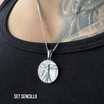 Set Vitruvian Plateado