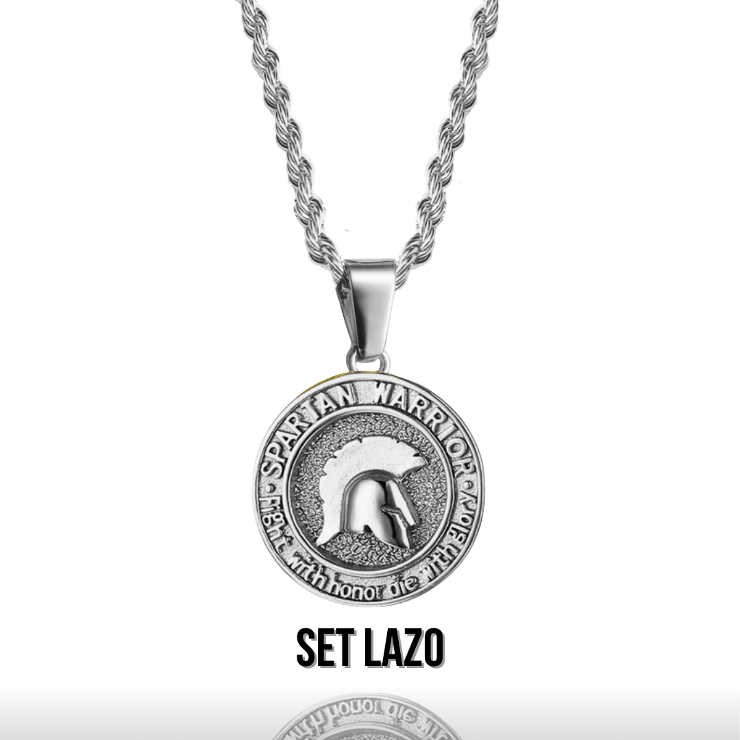 Set Spartan Plateado