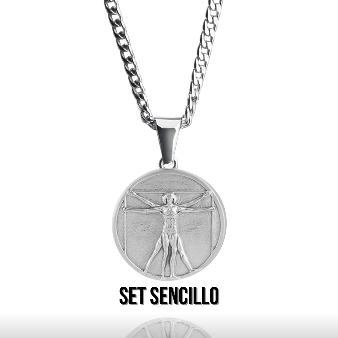 Set Vitruvian Plateado