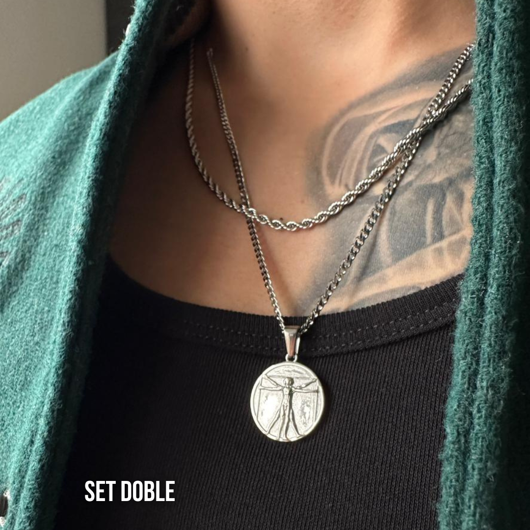 Set Vitruvian Plateado