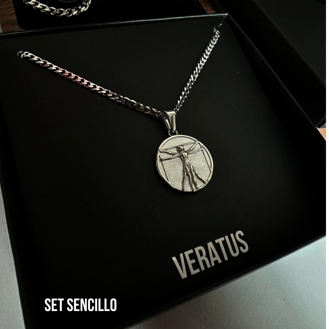 Set Vitruvian Plateado