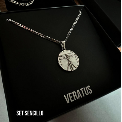 Set Vitruvian Plateado