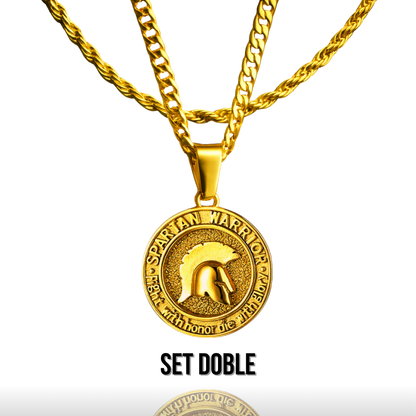 Set Spartan Baño Oro 18k