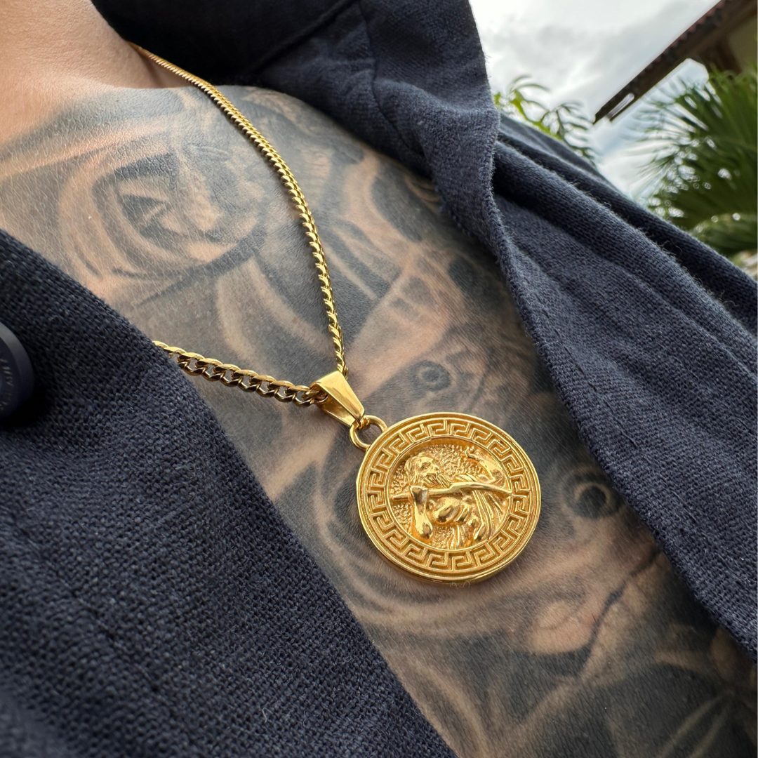 Set Zeus Baño Oro 18k