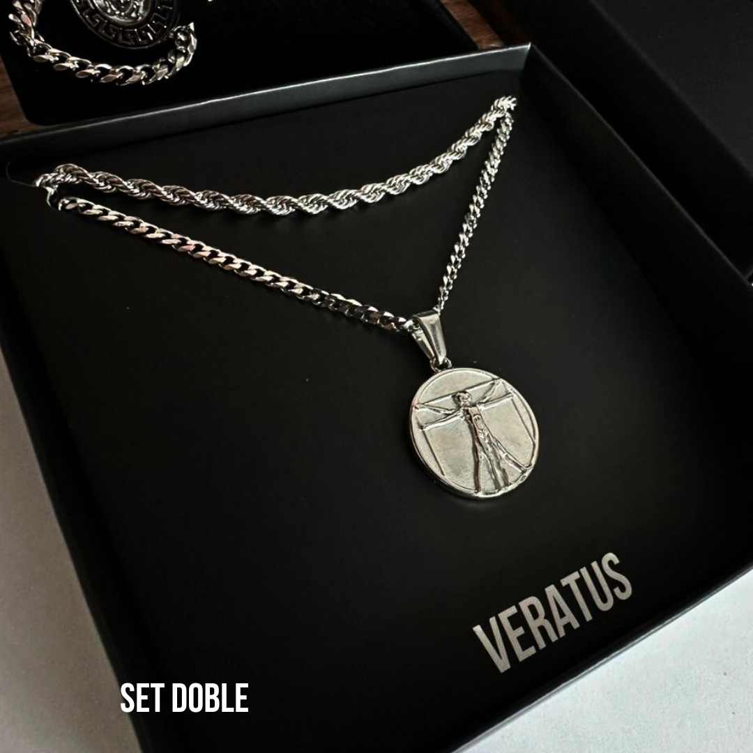 Set Vitruvian Plateado