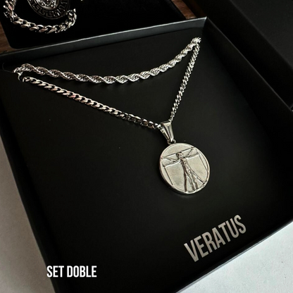 Set Vitruvian Plateado