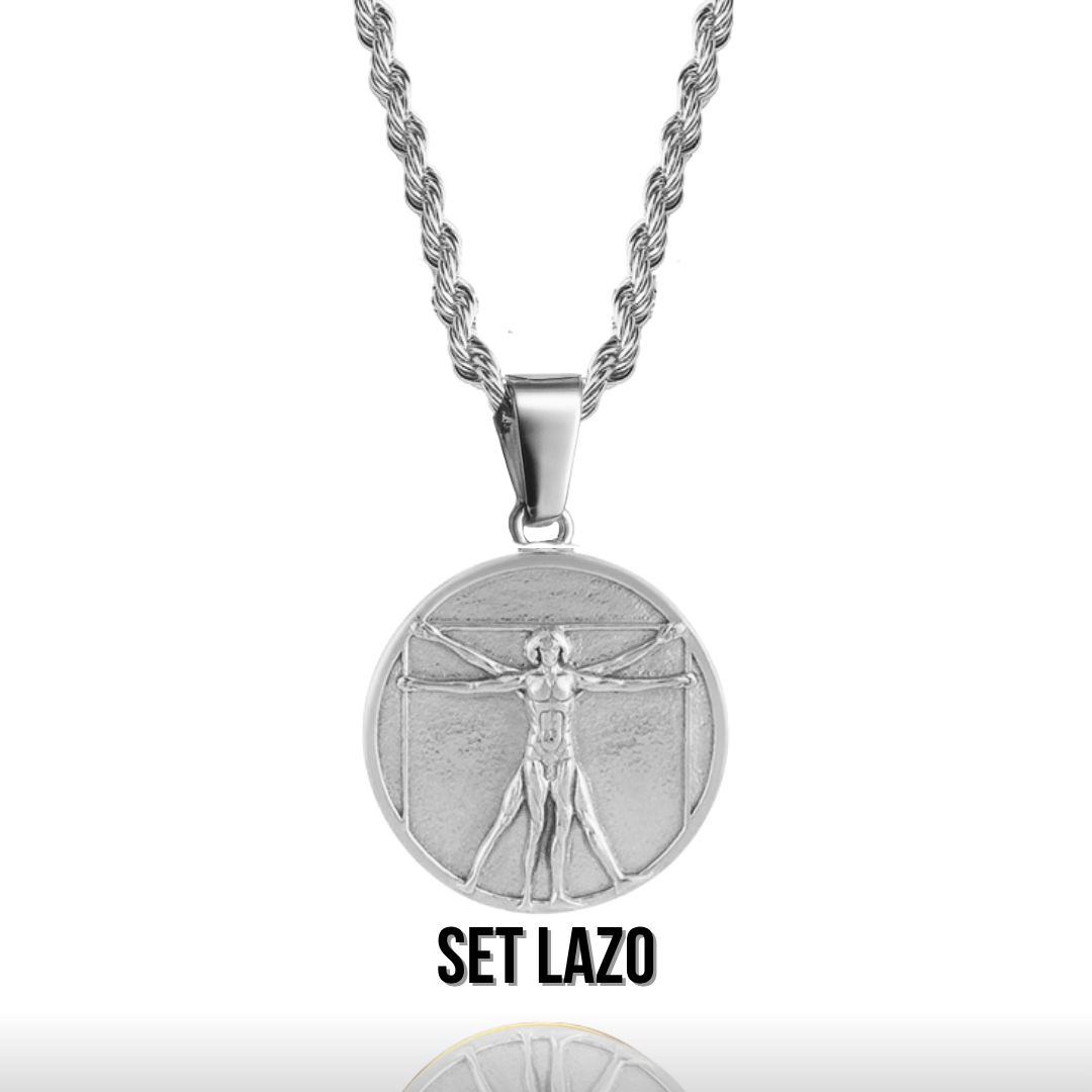 Set Vitruvian Plateado