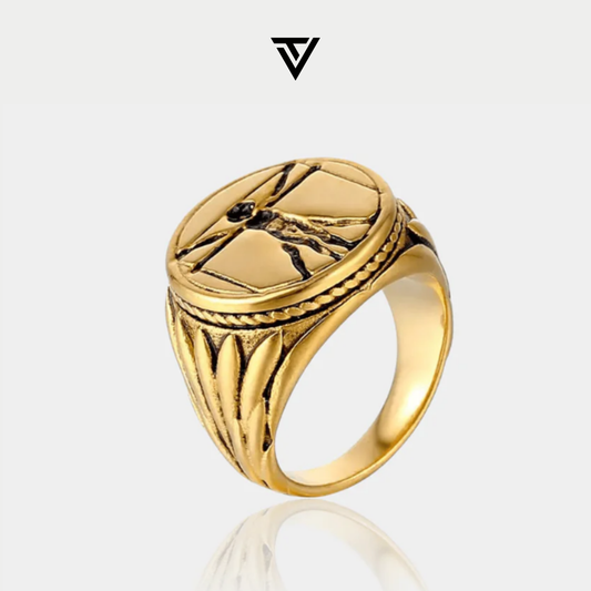 Anillo Vitruvian Dorado