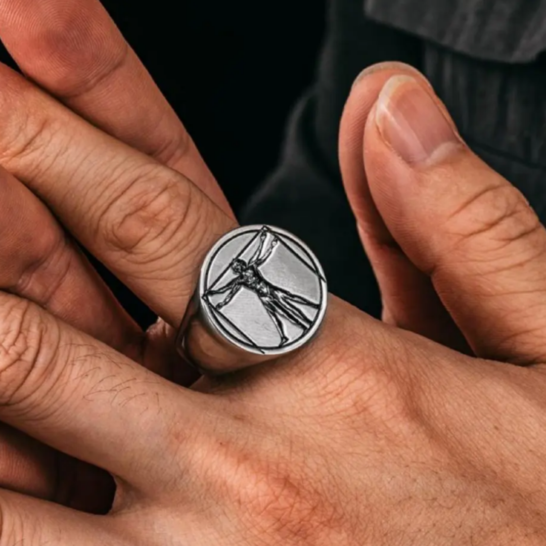 Anillo Vitruvian Plateado