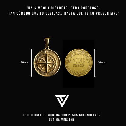 Set Brújula Baño Oro 18k