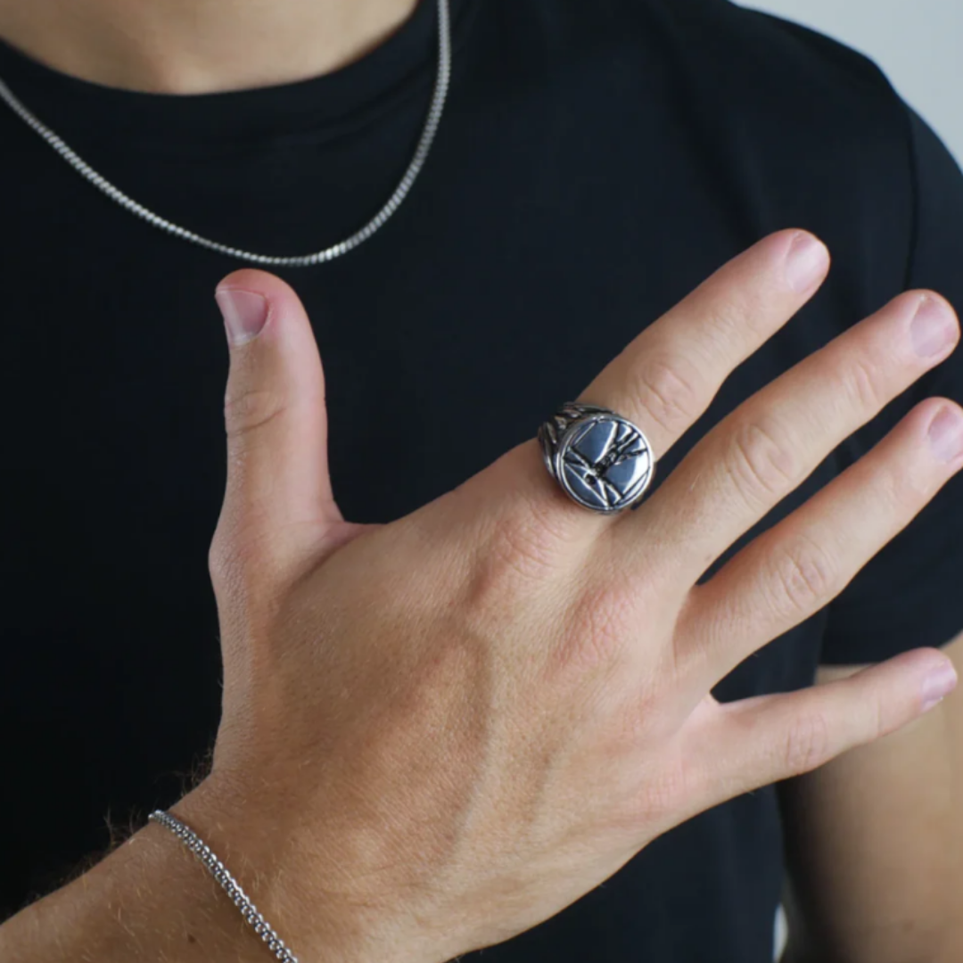 Anillo Vitruvian Plateado