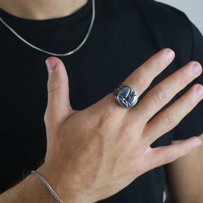 Anillo Vitruvian Plateado