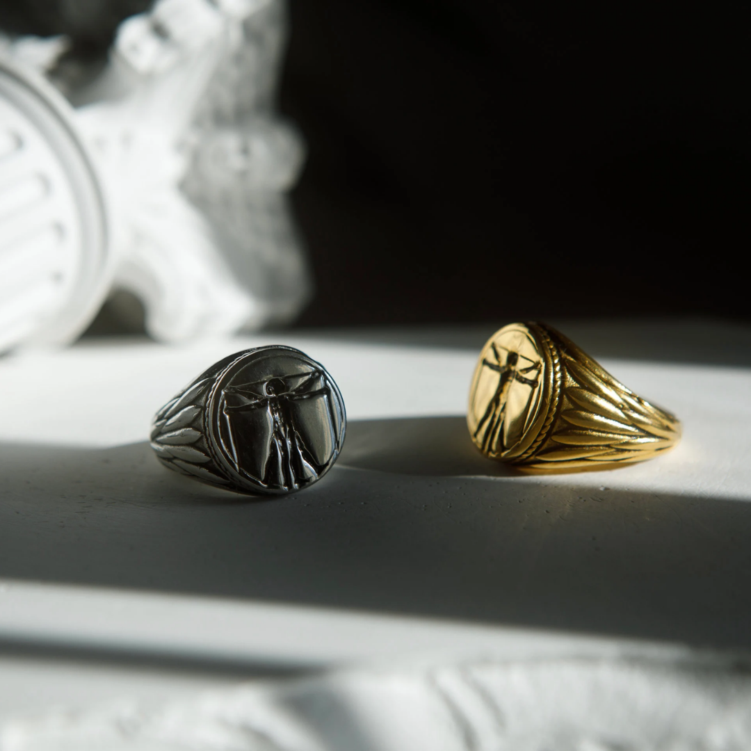 Anillo Vitruvian Plateado