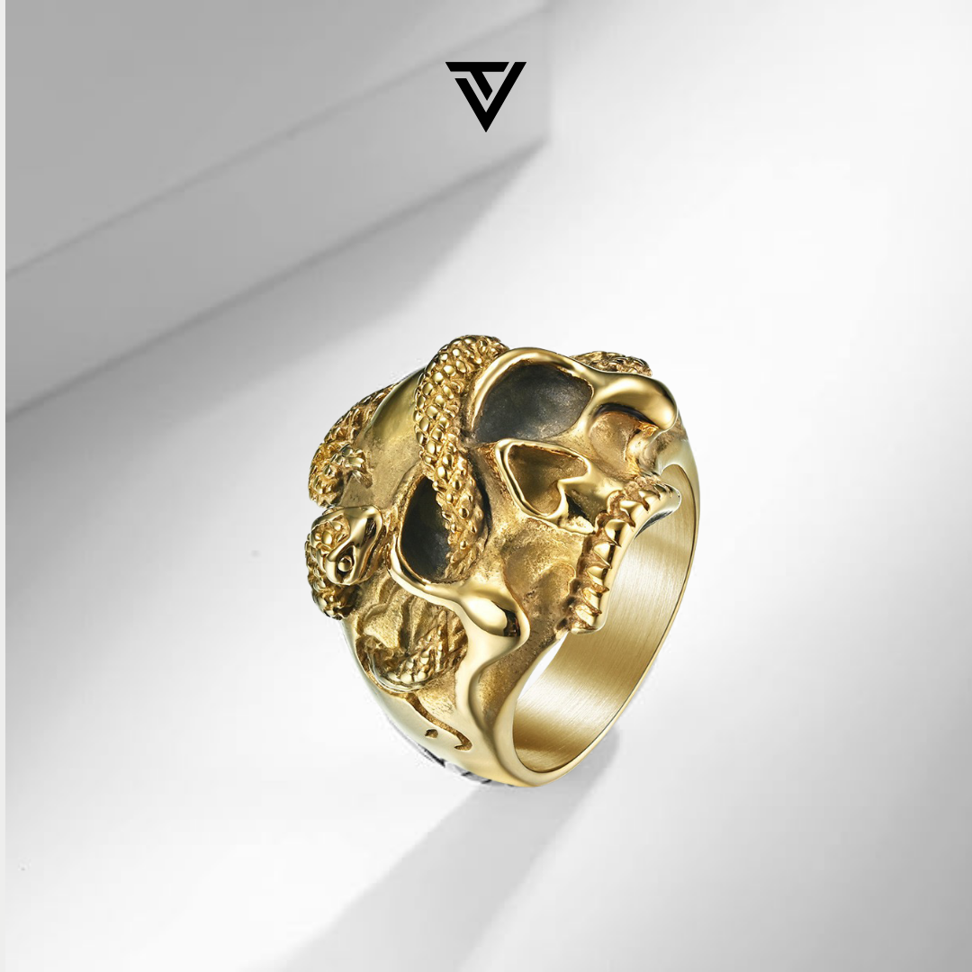 Anillo Memento morí Dorado