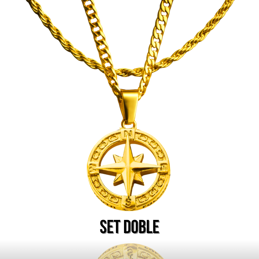 Set Estrella del norte Baño Oro 18k