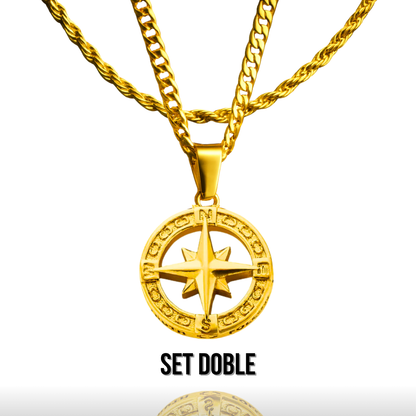 Set Estrella del norte Baño Oro 18k