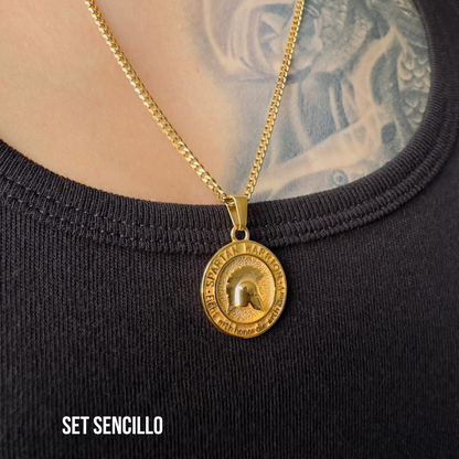 Set Spartan Baño Oro 18k