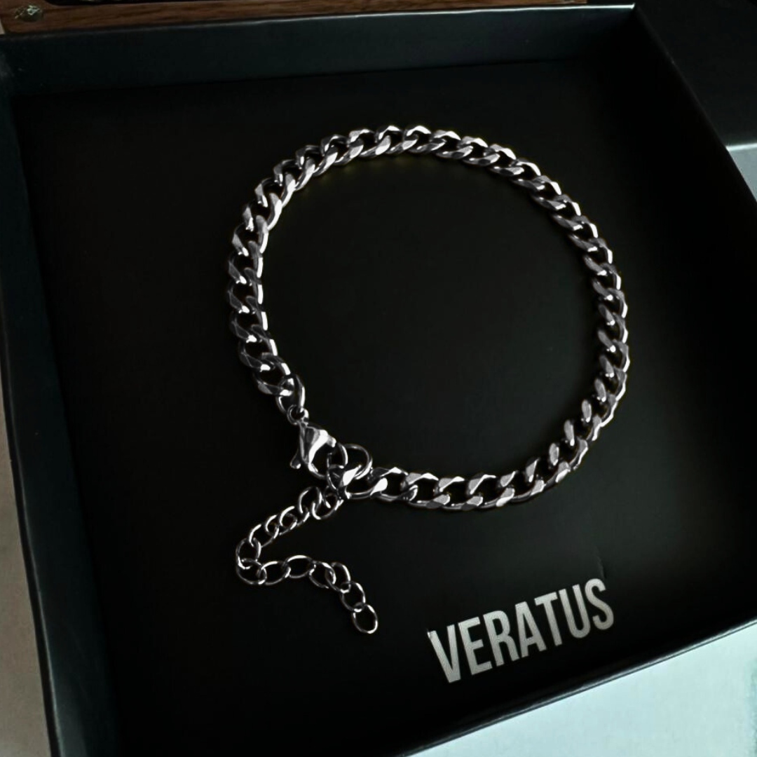 Pulsera Cubana Silver