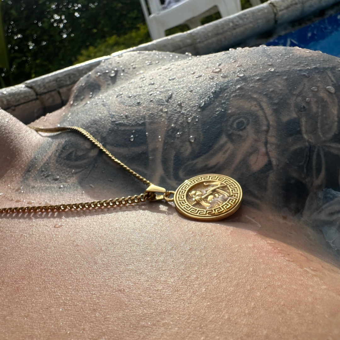 Set Zeus Baño Oro 18k