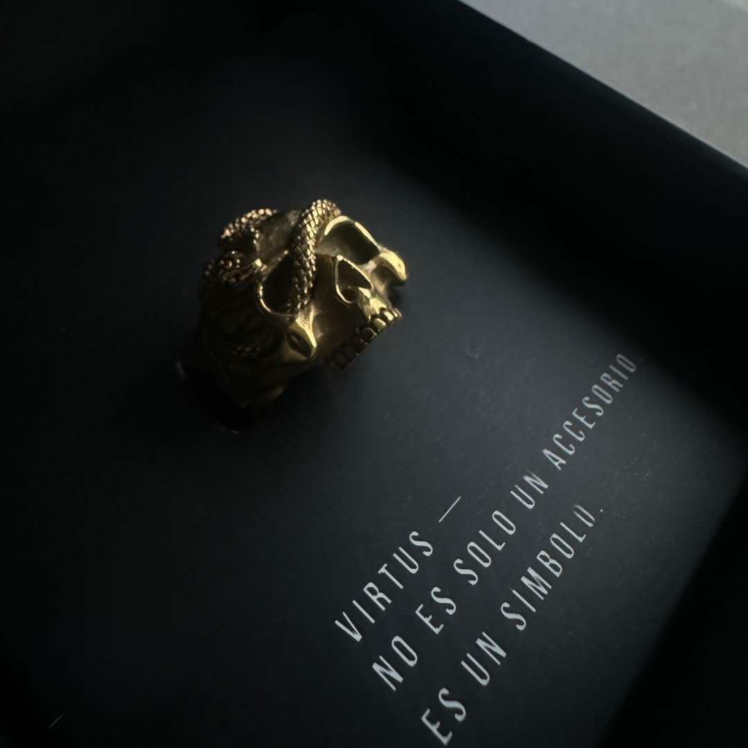 Anillo Memento morí Dorado