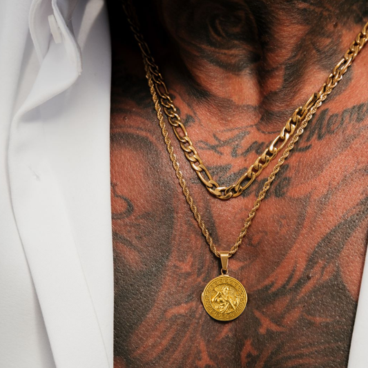 Set Zeus Lazo Baño Oro 18k