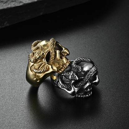 Anillo Memento morí Plateado