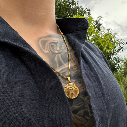 Set Vitruvian Baño Oro 18k