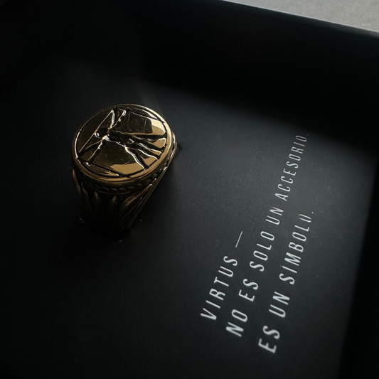 Anillo Vitruvian Dorado