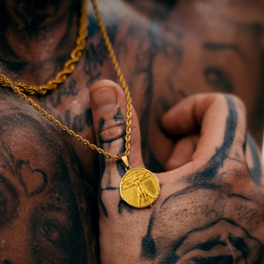 Set Vitruvio Lazo Baño Oro 18k