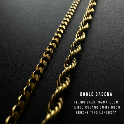 Set Estrella del norte Baño Oro 18k