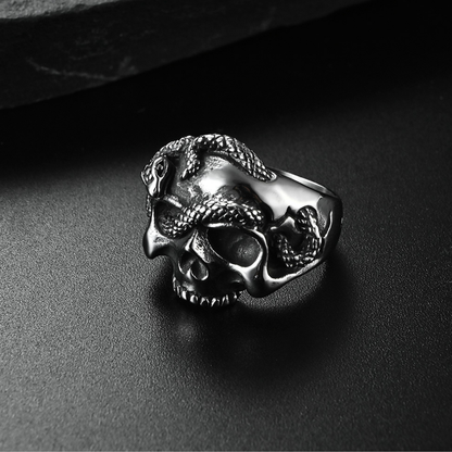 Anillo Memento morí Plateado