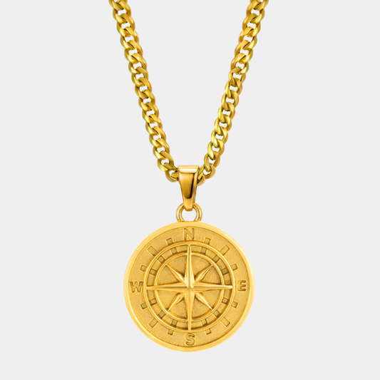 Set Brújula Cubana Baño Oro 18k