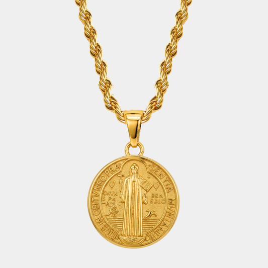 Set San Benito Lazo Baño Oro 18k